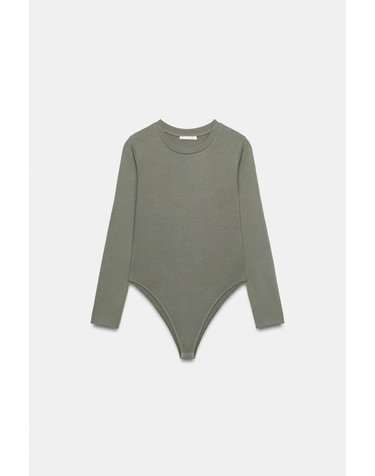 자라 라운드넥 긴소매 바디수트 3641/855/916 GREY GREEN