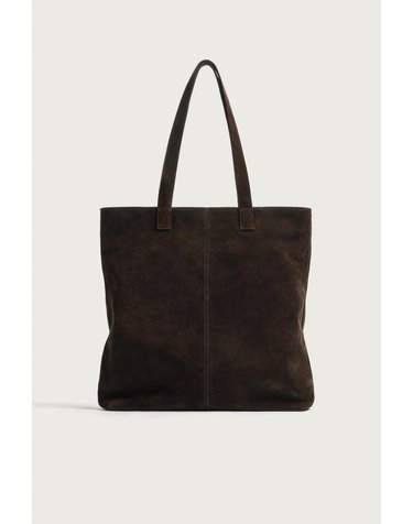 자라 스웨이드 마그네틱 숄더 토트백 3380/820/700 BROWN