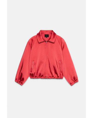 자라 새틴 숄더패드 집업 자켓 4749/723/600 RED