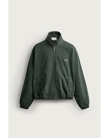 자라 릴렉스핏 워시드 코튼 자켓 6987/328/501 BOTTLE GREEN