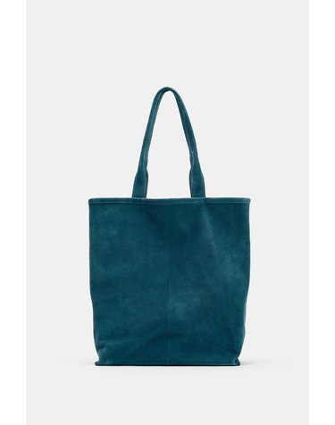 자라 스웨이드 더블 스트랩 토트백 6734/810/400 BLUE