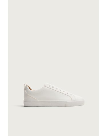 자라 미니멀 레이스업 로우탑 스니커즈 2203/620/001 WHITE