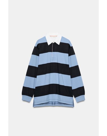 자라 스트라이프 긴팔 폴로 셔츠 1044/635/104 STRIPED