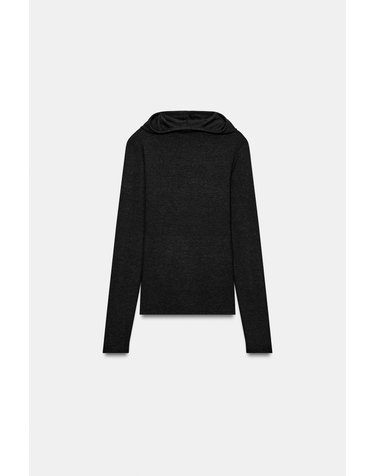 자라 슬림핏 후드 긴팔 티셔츠 5039/837/807 ANTHRACITE GREY
