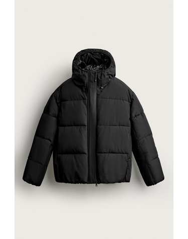 자라 립스탑 후드 숏 패딩 자켓 6985/405/800 BLACK