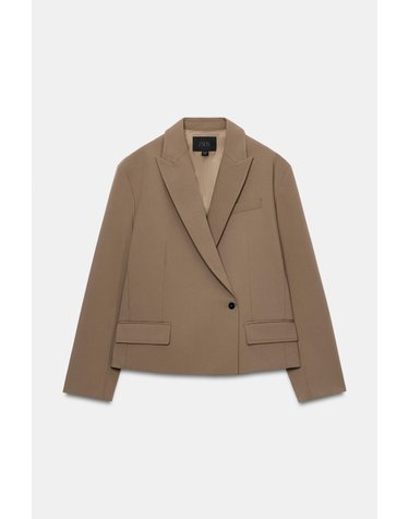 자라 오버사이즈 크롭 블레이저 5063/718/183 BEIGE