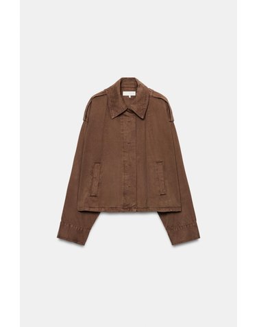 자라 배트윙 탭 케이프 자켓 8197/271/700 BROWN