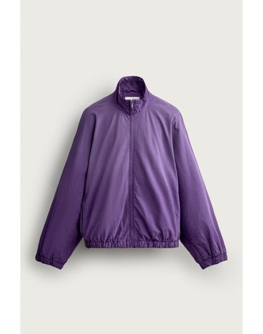 자라 워시드 릴렉스핏 집업 코튼 자켓 0122/317/611 PURPLE