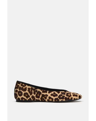 자라 애니멀 프린트 발레리나 플랫 1570/810/195 LEOPARD
