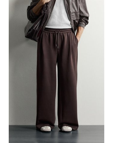 자라 벌룬핏 플리츠 드로스트링 팬츠 8054/336/700 BROWN