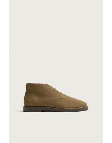 자라 스웨이드 레이스업 앵클부츠 2016/820/131 TAUPE GREY