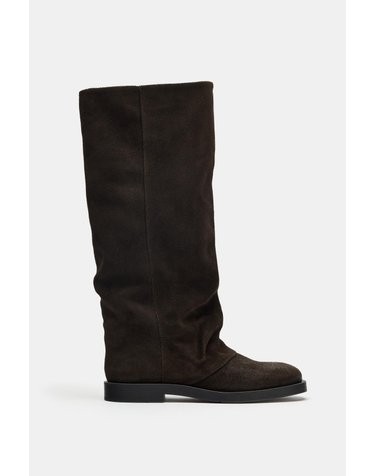 자라 스플릿 스웨이드 니하이 롱 부츠 2061/810/700 BROWN