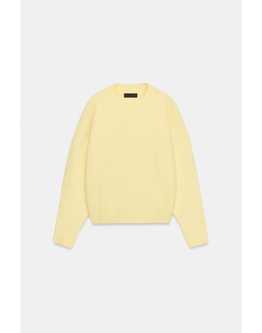 자라 라운드넥 소프트 니트 스웨터 2142/191/306 LIGHT YELLOW