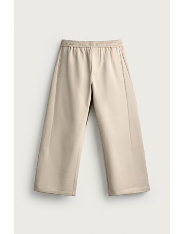 자라 테크니컬 와이드 팬츠 1437/313/075 ECRU / BEIGE