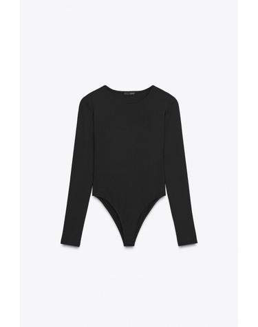 자라 라운드넥 긴소매 바디수트 1026/800/800 BLACK
