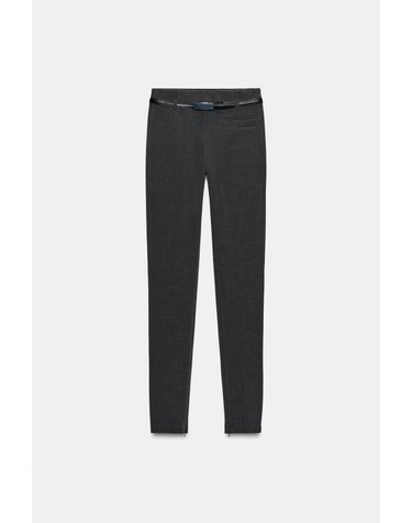자라 하이웨이스트 벨트 레깅스 팬츠 4391/540/801 ANTHRACITE GREY