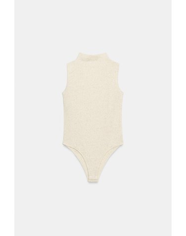 자라 터틀넥 린넨 민소매 바디수트 3641/823/720 BEIGE MARL