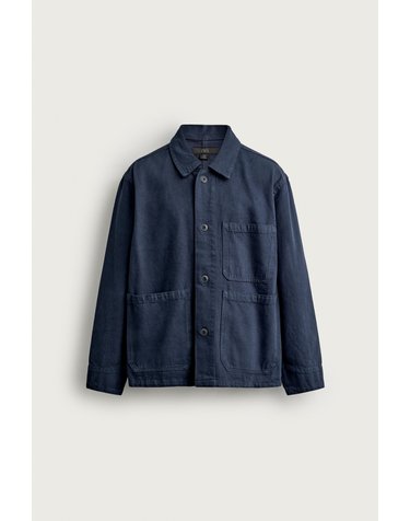자라 릴렉스핏 패치 포켓 코튼 자켓 8062/359/490 MIDNIGHT BLUE