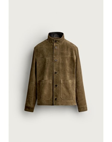 자라 스웨이드 레더 하이넥 자켓 8281/808/709 DARK TAN