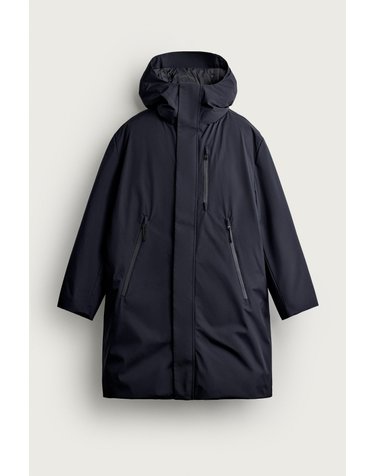 자라 발수 테크니컬 후드 패딩 파카 8281/021/401 NAVY BLUE