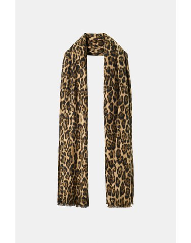 자라 애니멀 프린트 프린지 스카프 9967/209/051 LEOPARD