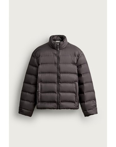 자라 발수성 하이넥 숏 패딩 자켓 4302/200/716 DARK BROWN