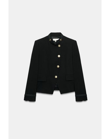 자라 크롭 더블브레스트 재킷 7984/515/800 BLACK