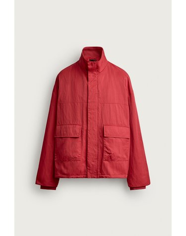 자라 테크니컬 박시핏 집업 자켓 8281/255/600 RED