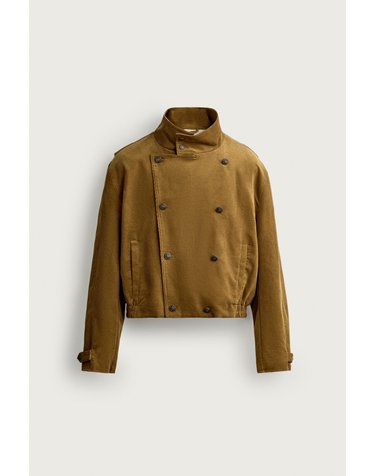 자라 크롭 코듀로이 밴드칼라 자켓 5320/807/950 MUSTARD