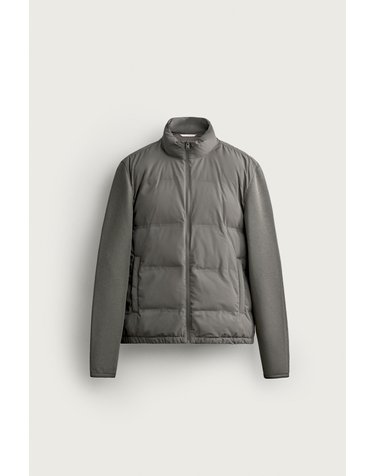 자라 배색 하이넥 패딩 자켓 6096/800/826 GREYISH