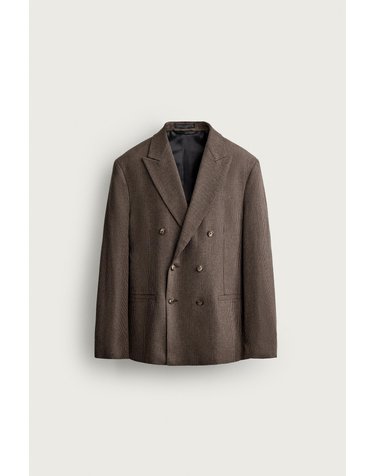자라 하운드투스 더블 블레이저 4683/667/700 BROWN