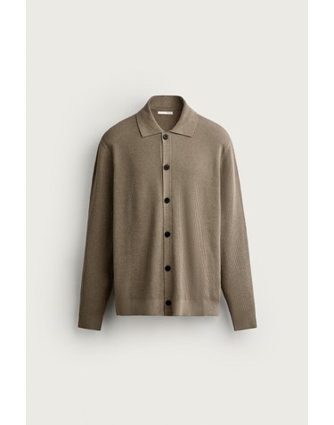 자라 순면 니트 버튼 가디건 0506/304/716 DARK BROWN