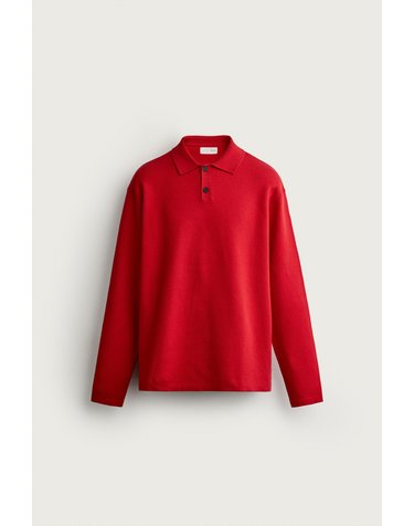 자라 릴렉스핏 소프트 니트 폴로셔츠 5536/340/600 RED