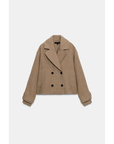 자라 더블브레스트 숏 코트 3046/348/706 MINK