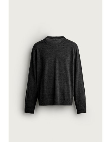 자라 레귤러핏 100% 울 니트 스웨터 4216/304/807 ANTHRACITE GREY
