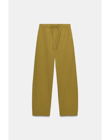 자라 테크니컬 패브릭 벌룬 팬츠 1255/589/305 MUSTARD