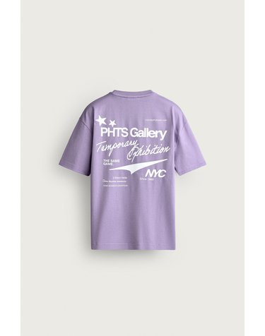 자라 릴렉스핏 그래픽 반팔 티셔츠 0761/999/612 MAUVE