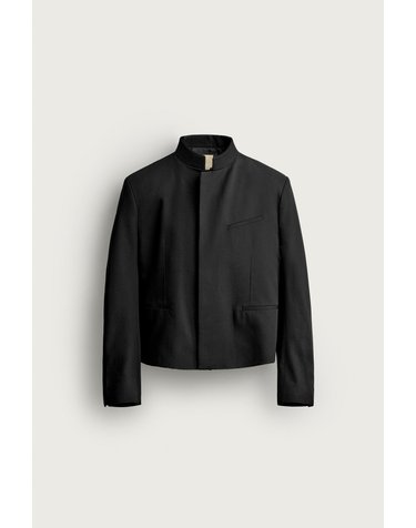 자라 크롭핏 웰트 포켓 블레이저 4500/675/800 BLACK