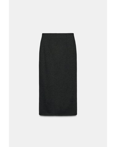 자라 스트레이트 미디 스커트 2298/713/922 DARK GREY