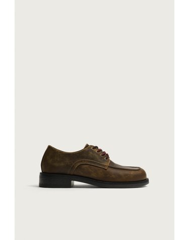 자라 빈티지 레더 레이스업 슈즈 2480/820/700 BROWN