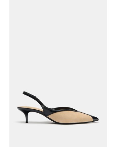 자라 투톤 키튼힐 슬링백 슈즈 2244/810/202 MULTICOLOURED