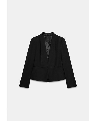 자라 슬림핏 울 혼방 블레이저 3811/269/800 BLACK