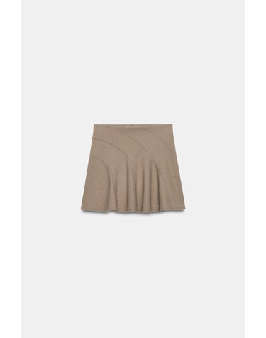 자라 소프트 밴딩 미니 스커트 0858/738/720 BEIGE MARL