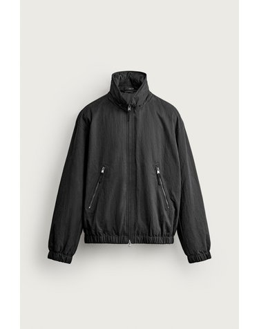 자라 테크니컬 패딩 후드 재킷 8281/300/800 BLACK