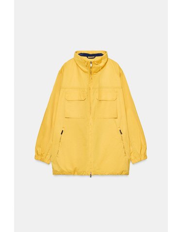 자라 오버사이즈 테크니컬 집업 자켓 3918/244/300 YELLOW