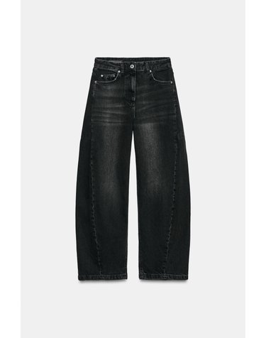자라 벌룬핏 앵클 데님 청바지 9632/249/800 BLACK