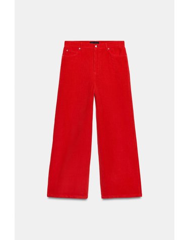 자라 와이드 코듀로이 팬츠 4391/554/600 RED