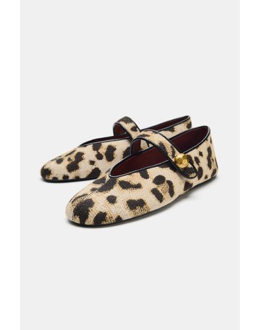 자라 애니멀 프린트 메리제인 플랫 2548/810/195 LEOPARD