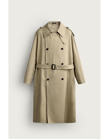 자라 릴렉스핏 벨트 트렌치 코트 8281/251/710 BEIGE