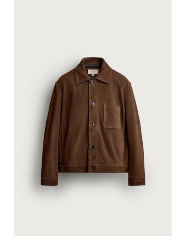 자라 릴렉스핏 스웨이드 레더 자켓 4416/326/778 BRANDY